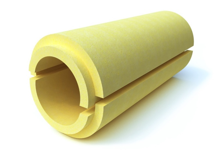 Скорлупа  для теплоизоляции труб ППУ С 1000х57х80 мм