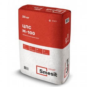 Цементно-песчаная смесь Smesit М-100 зимняя, 25кг